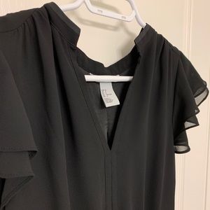 Black H&M work dress